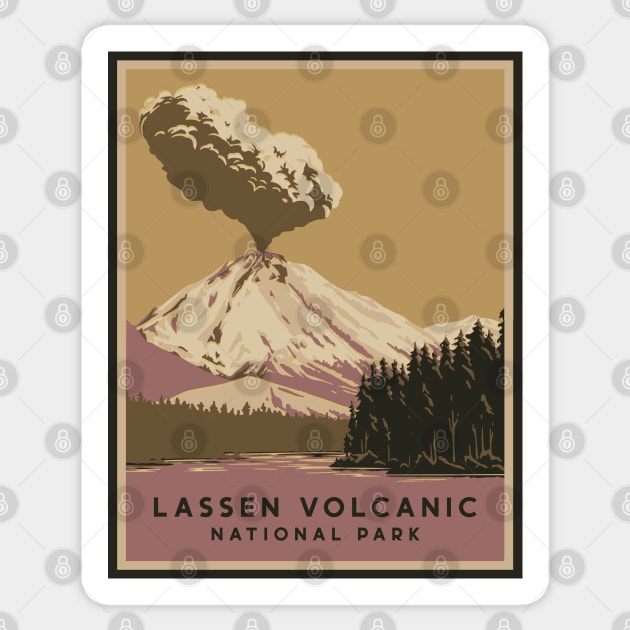 Lassen Peak (Refreshed) Sticker by splode